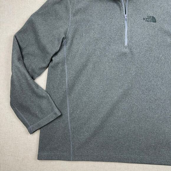 The North Face Gray Quarter Zip Fleece Pullover Gorpcore Hiking Outdoors XL - Picture 5 of 12